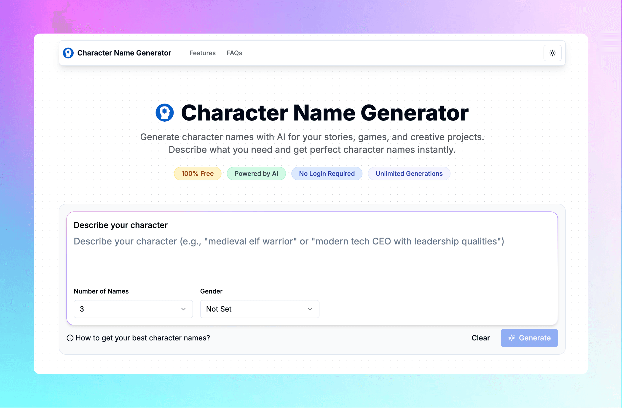 character name generator